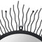 vidaXL - Wandspiegel - sunburst - 80 - cm - zwart