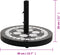 vidaXL - Parasolvoet - rond - 12 - kg - zwart - en - wit
