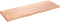 vidaXL - Wastafelblad - 80x30x2 - behandeld - massief - hout - lichtbruin