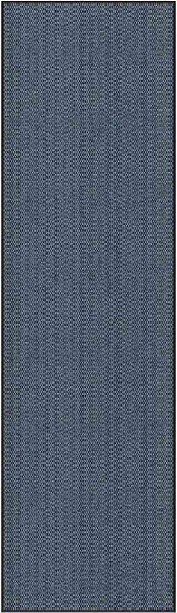 vidaXL - Deurmat - 115x400 - cm - blauw