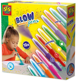 SES 12 Blow Airbrush Pens - Airbrush effect - Geurige en pastelkleuren