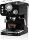 Swan Retro Espresso Koffiemachine - Pistonmachine - Koffiezetapparaat Bonen - Barista Koffie - Zwart