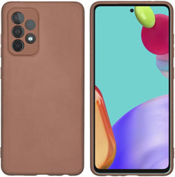 iMoshion Hoesje Geschikt voor Samsung Galaxy A52 (5G) / A52s / A52 (4G) Hoesje Siliconen - iMoshion Color Backcover - bruin