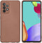 iMoshion Hoesje Geschikt voor Samsung Galaxy A52 (5G) / A52s / A52 (4G) Hoesje Siliconen - iMoshion Color Backcover - bruin
