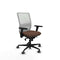 Piqueras y Crespo 3D036G0 - Bureaustoel - Verstelbare hoogte met armleuning - Wit Donkerbruin