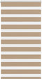 vidaXL - Zebra - Blind - 80x150 - cm - stofbreedte - 75,9 - cm - polyester - zandbruin