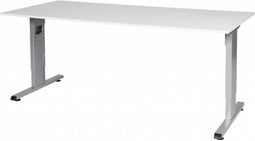 Verstelbaar Bureau - 180x80 grijs - alu frame