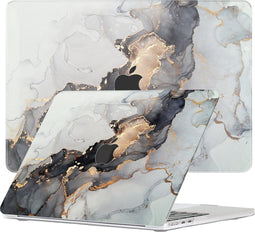 Lunso Geschikt voor MacBook Air 13 inch (2022-2025) cover hoes - case - Marble Nova