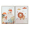 Schilderij DKD Home Decor 53 x 4,5 x 73 cm Kinderen (2 Stuks)