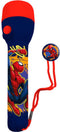 Marvel Spiderman kinder zaklamp/leeslamp - rood/blauw - kunststof - 16 x 4 cm