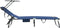 vidaXL - Opklapbare - ligbedden - 2 - stuks - met - luifel - Blauw - 600D - Oxford - stof