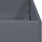 vidaXL - Plantenbak - 80x40x40 - cm - koudgewalst - staal - antracietkleurig