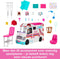 Barbie Ambulance - Speelset met licht en geluid - 20 accessoires