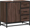 vidaXL - Wastafelkast - 65x33x60 - cm - bewerkt - hout - bruin - eikenkleur