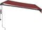 vidaXL - Luifel - automatisch - uittrekbaar - met - LED's - 300x250 - cm - bordeaux