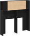 vidaXL - Hoofdbord - Kast - Zwart - Eiken - 100x19x104,5 - cm - Gemaakt - van - Geëngineerd - Hout