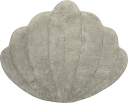 Thats mine vloerkleed schelp licht grijs - Small - 66 x 75 cm - 100% Bio katoen
