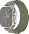 imoshion Nylon Alpine bandje - Geschikt voor Apple Watch 1, 2, 3, 4, 5, 6, 7, 8, 9, 10 (42 mm), SE - 38/40/41 mm - Olijfgroen - One Size