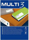 Stickers/etiketten MULTI 3 199,6 x 144,5 mm A4 100 Lakens