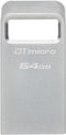 Kingston DataTraveler Micro 3.2 Gen 1 - USB-stick 64GB 200MB/s - Zilver