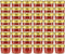 vidaXL - Jampotten - met - wit - met - rode - deksels - 24 - st - 110 - ml - glas