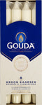 Gouda Dinerkaarsen / Tafelkaarsen Ivoor 24 cm - 8 Stuks