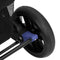 vidaXL - Tweelingkinderwagen - staal - marineblauw