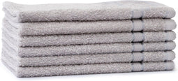 LINNICK Pure Gastendoek - 100% Katoen - Silver - 30x50cm - Per 6 Stuks