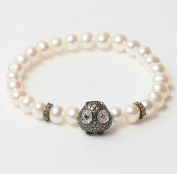 Armband Dames Lancaster JLA-BR-OWL-3-WH 16 mm
