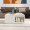 vidaXL - Salontafel - 80x81x36,5 - cm - massief - grenenhout - wit