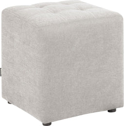 KANSAS - Voetenbank - Lichtgrijs - 38 cm - Polyester