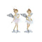 Kerstversiering DKD Home Decor Hars Engel (11 x 9 x 17 cm) (2 Stuks)