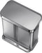 Simplehuman Liner Pocket Recycler - Prullenbak 58 Liter - 2 Compartimenten - RVS
