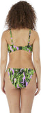 Freya Jungle Oasis - Bandeau Bikini Top - Palmprint - Cassis