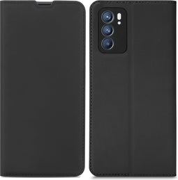 iMoshion Hoesje Geschikt voor Oppo Reno 6 5G Hoesje Met Pasjeshouder - iMoshion Slim Folio Bookcase - Zwart