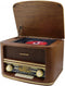 Soundmaster NR961 - Nostalgische radio met CD-speler - Bluetooth en USB - Houtkleur