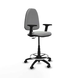 Piqueras y Crespo B2D01RF - Bureaustoel - Hoogteverstelbaar met armleuning - Lichtgrijs