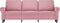 vidaXL - Driezitsbank - 180 - cm - fluweel - roze