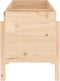 vidaXL - Plantenbak - verhoogd - 121x50x57 - cm - massief - grenenhout