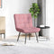 vidaXL - Relaxstoel - 64x74x84 - cm - fluweel - roze
