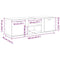 vidaXL - Tv-meubel - 120x34x37 - cm - bewerkt - hout - artisanaal - eikenkleur