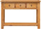 vidaXL - Wandtafel - 110x35x75 - cm - massief - eikenhout