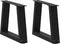 vidaXL - Eettafelpoten - 2 - st - V-vormig - 40x(30-31,3) - cm - staal - zwart