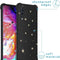 iMoshion Hoesje Geschikt voor Samsung Galaxy A70 Hoesje Met Koord - iMoshion Design Hoesje met Koord - Goud / Zwart / Stars Gold