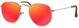 Cwi Zonnebril Unisex Goud/rood (cwi2413)