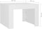 vidaXL - Salontafel - 50x50x35 - cm - bewerkt - hout - wit