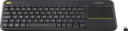 Logitech K400 Plus - Draadloos Toetsenbord - AZERTY - Zwart