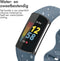 imoshion Siliconen bandje - Geschikt voor Fitbit Charge 6, Charge 5 - Blauw - L
