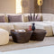 Eleonora Salontafel Mila - Bruin - 107x78x30