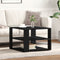 vidaXL - Salontafel - Zwart - Eiken - 59,5x59,5x40 - cm - Gefabriceerd - Hout
